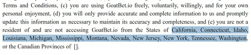 GoatBet States