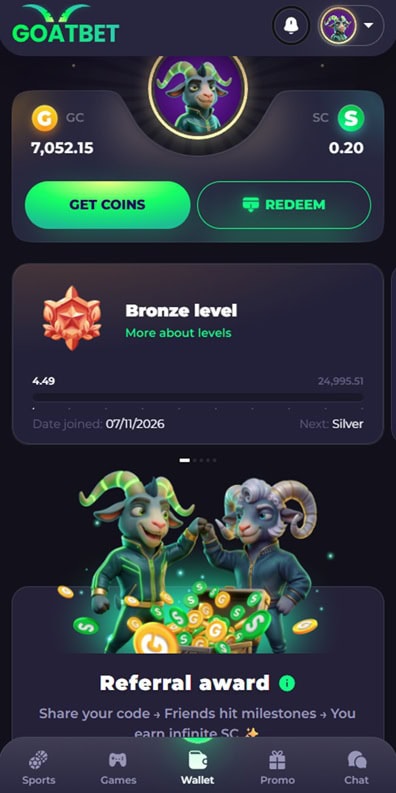 GoatBet UX