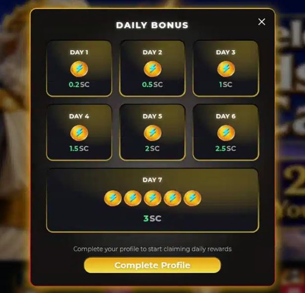 Gods N Gold Daily Bonus