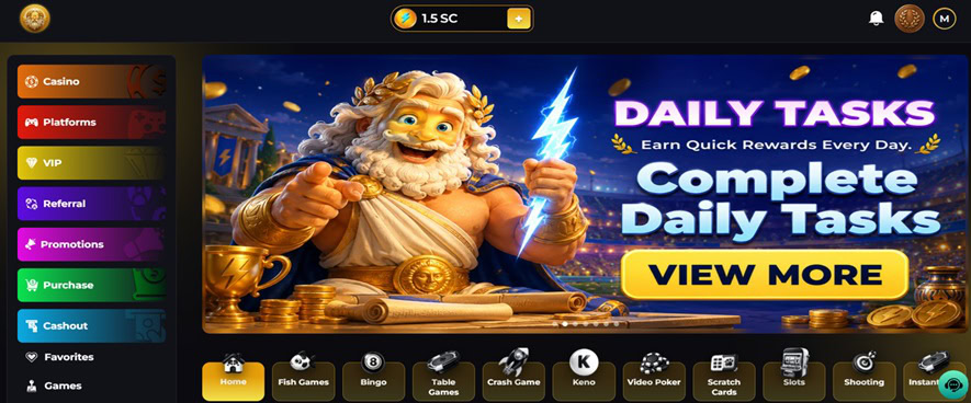 Gods N Gold Homepage