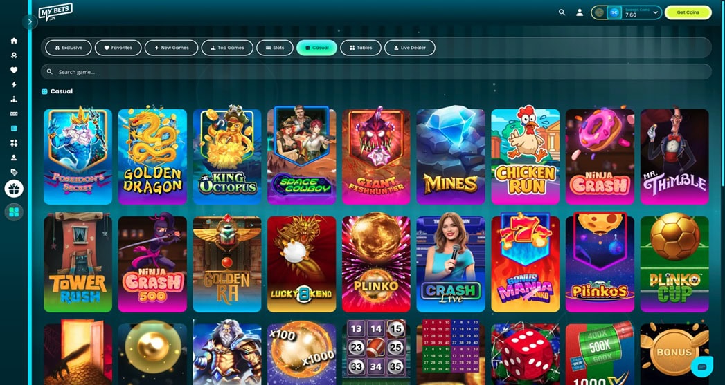 MyBets.us Casual Games