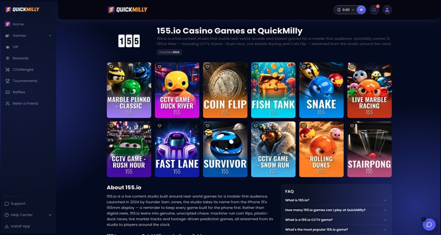 QuickMilly Live Streams