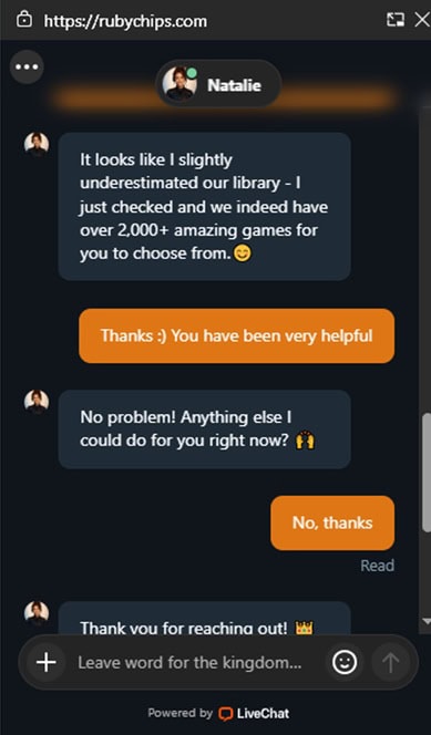 Rubychips Support