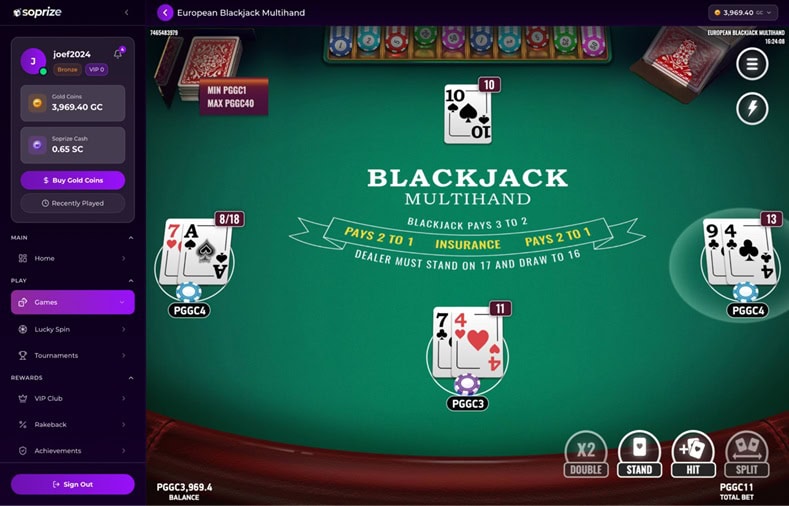 Soprize Blackjack