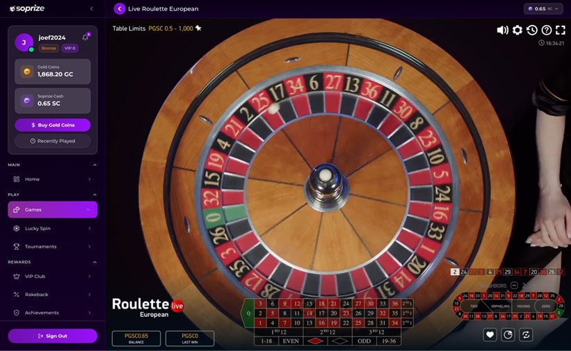 Soprize Roulette