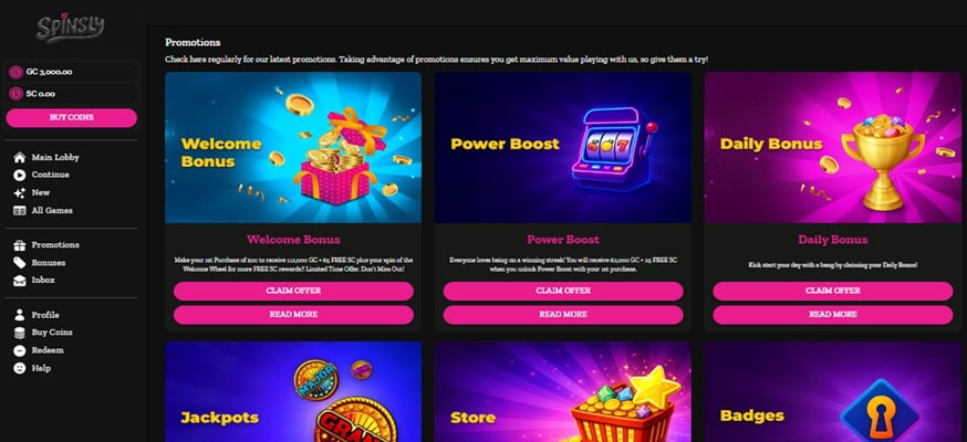 Spinsly Promos