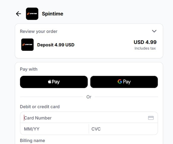 Spintime Banking