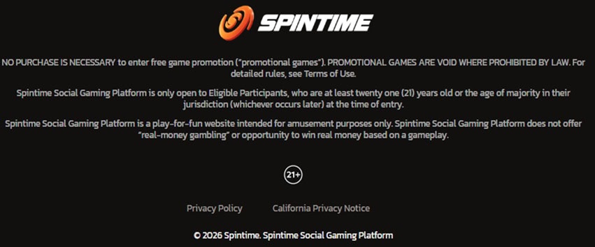 Spintime Footer