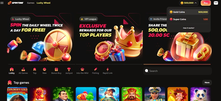 Spintime Homepage