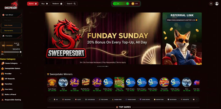 Sweep Resort UX