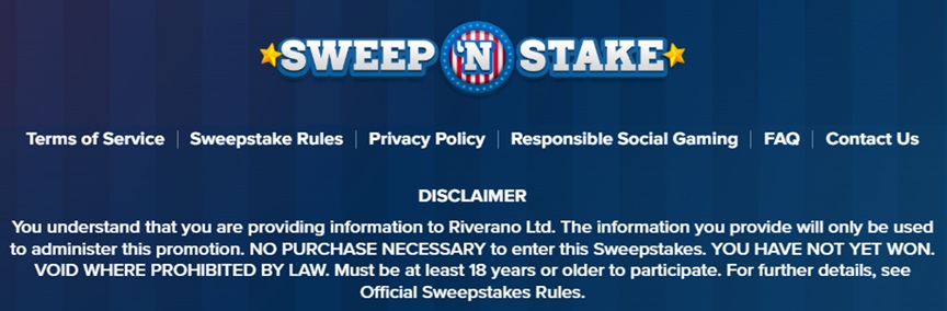 Sweep 'N Stake Footer