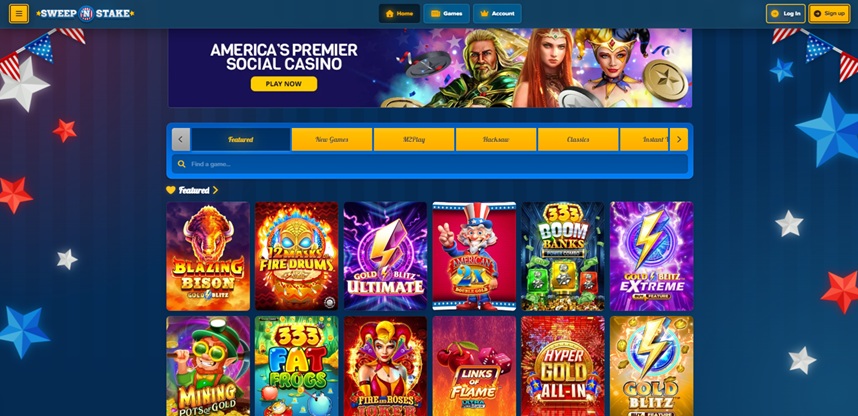 Sweep 'N Stake Homepage