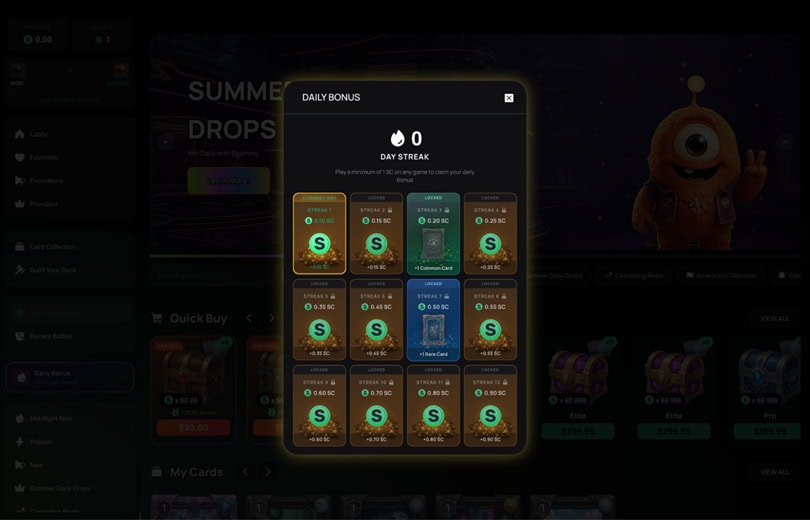 ZumbaCards Daily Bonus