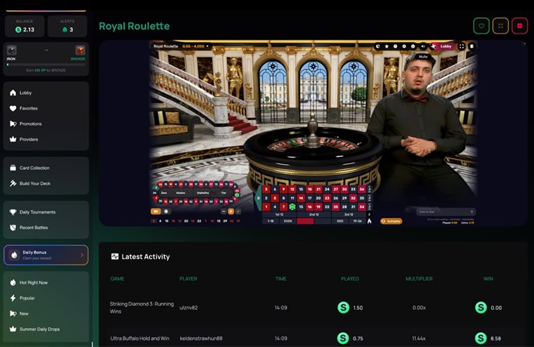 ZumbaCards Roulette