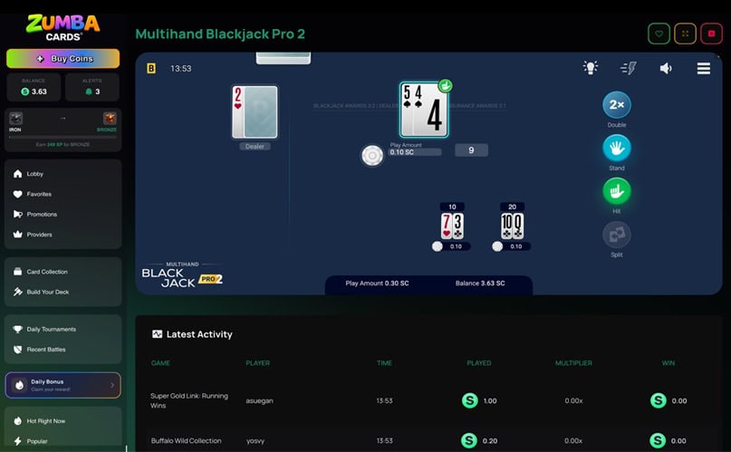 ZumbaCards Table Game