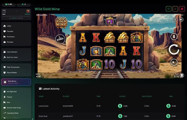 ZumbaCards Wild Gold Mine