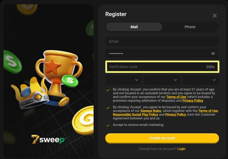 7Sweep Register