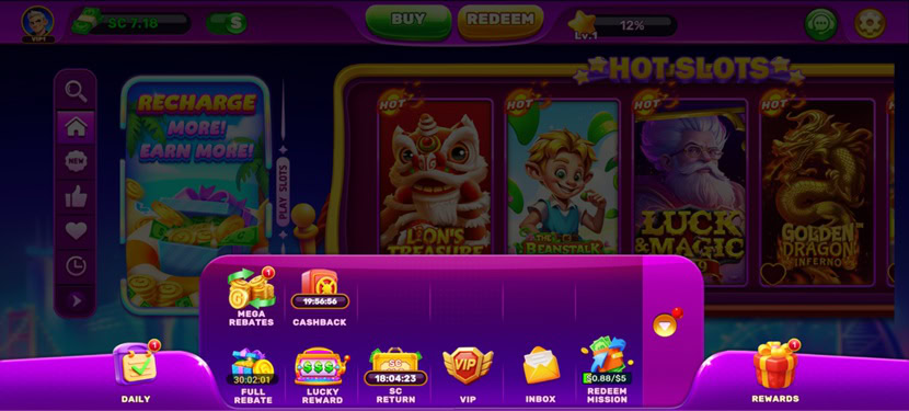 Bruno Reels Menu