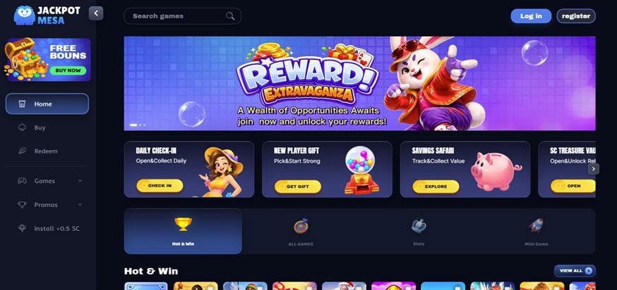 Jackpot Mesa Homepage