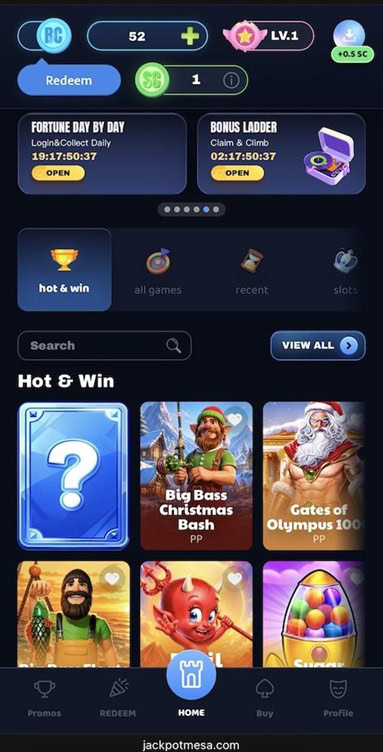 Jackpot Mesa UX