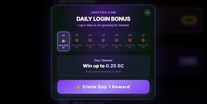 JackTrix Daily Bonus