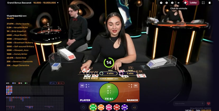 Lucky Hands Live Baccarat