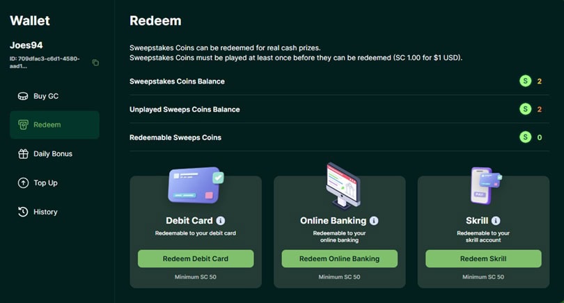 Lucky Hands Redeem