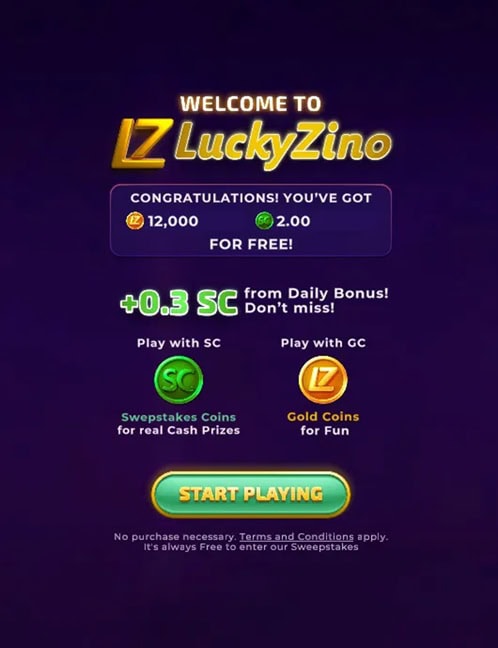 LuckyZino Bonus