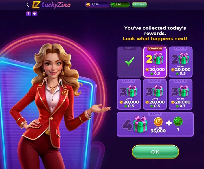 LuckyZino Daily Bonus