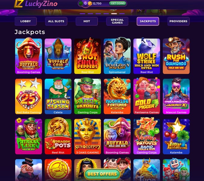LuckyZino Jackpots