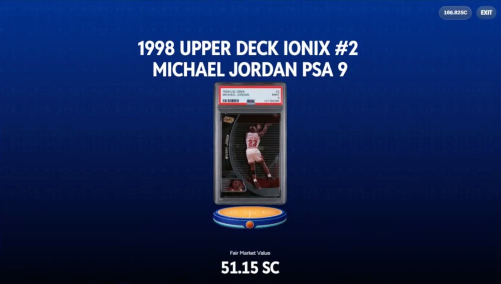 michael jordan card on myprize.us packs