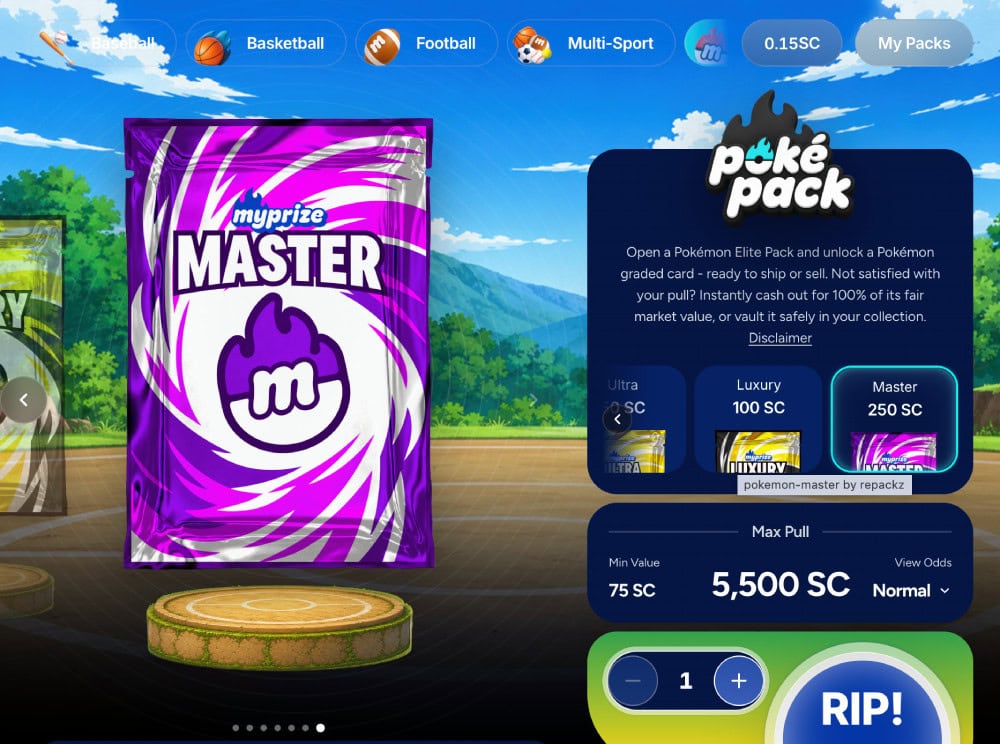 myprize.us packs master pack