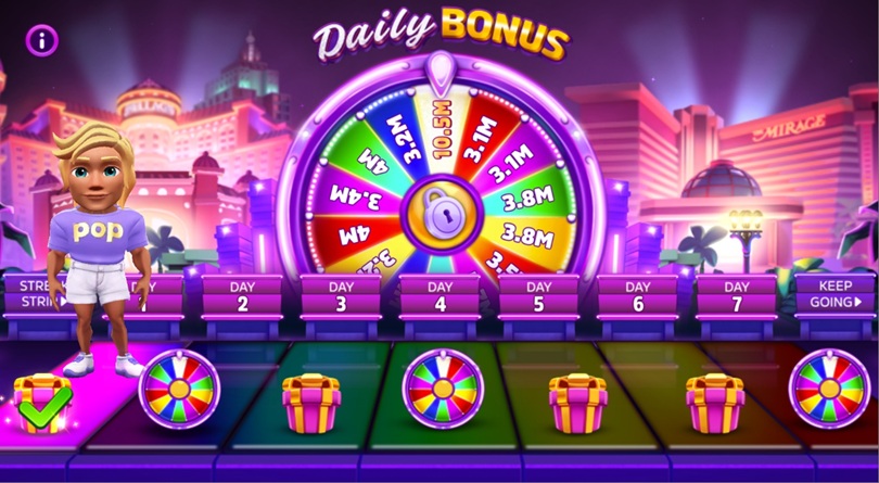 POP! Slots Daily Wheel Bonus