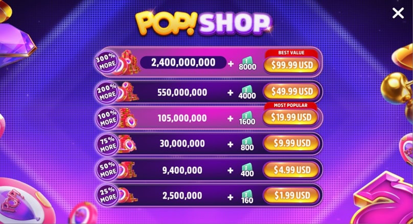 POP! Slots Shop