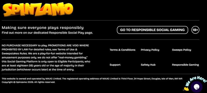 Spinzamo Footer