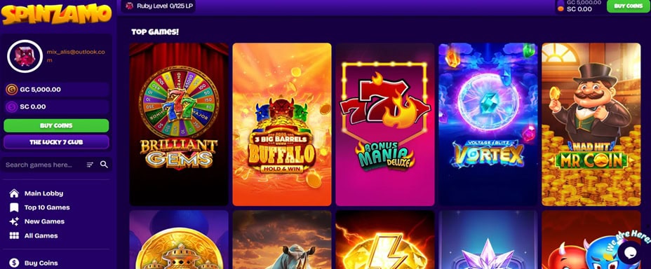 Spinzamo UX