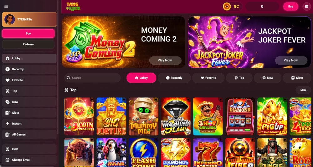 tang luck homepage