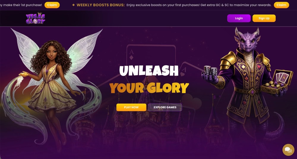 vegas glory sweeps casino 2026