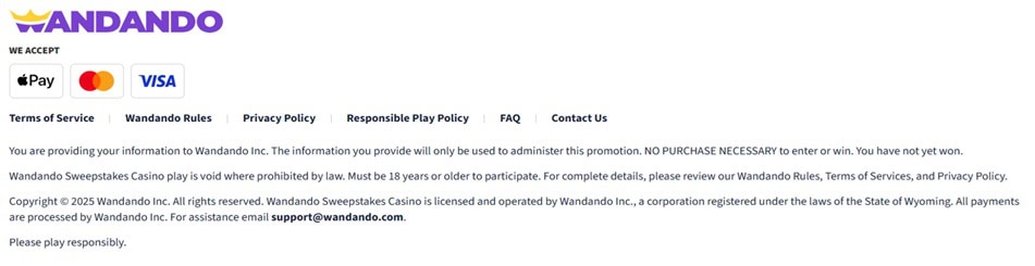Wandando Footer