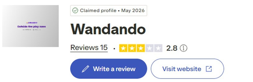 Wandando Trustpilot