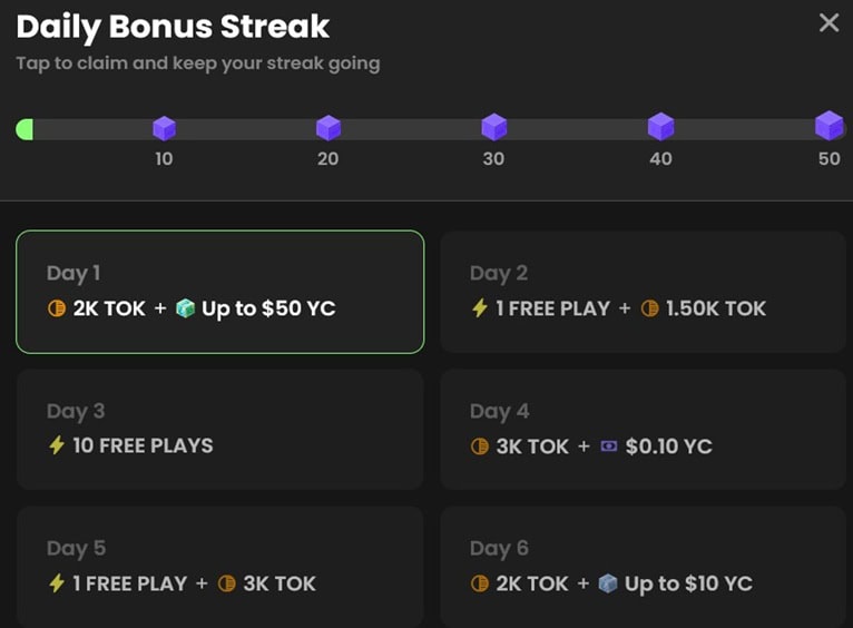 Yotta Daily Bonus