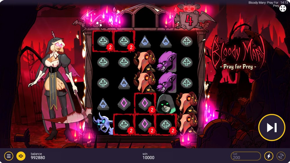 Bloody Mary: Pray for Prey Halloween slot by Peter & Sons