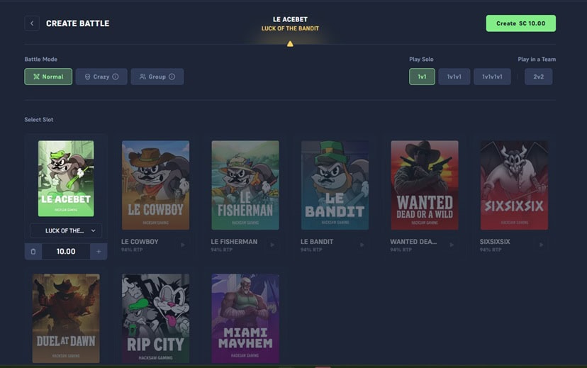Acebet.cc Slot Battle