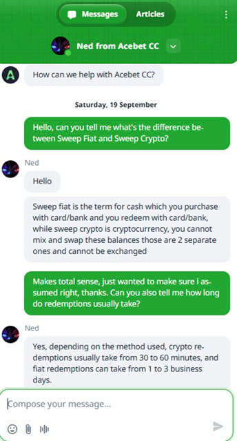Acebet.cc Support