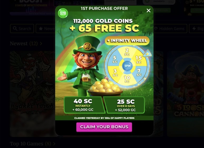 Big Top Slots Deposit Bonus