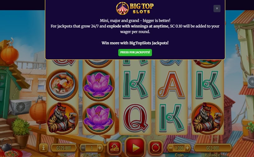 Big Top Slots Jackpot