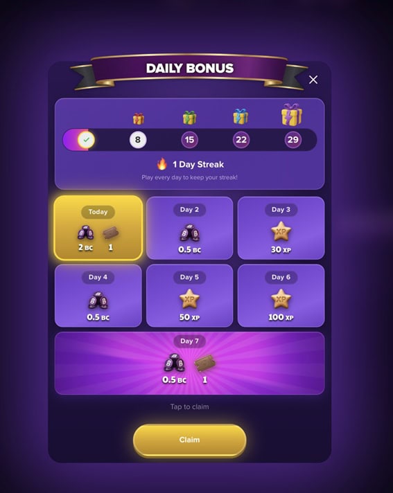 Blitz.us Daily Bonus