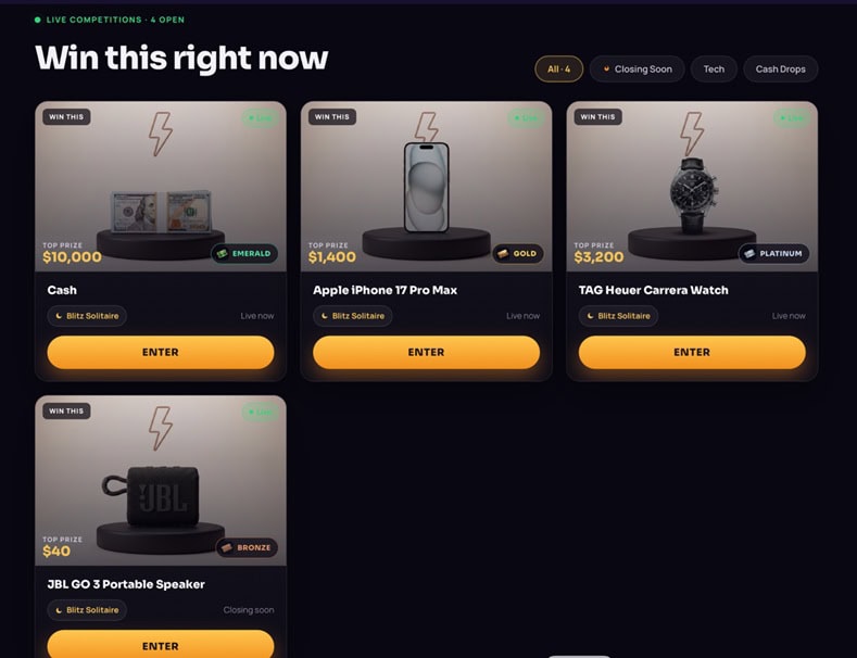 Blitz.us Prize Wall
