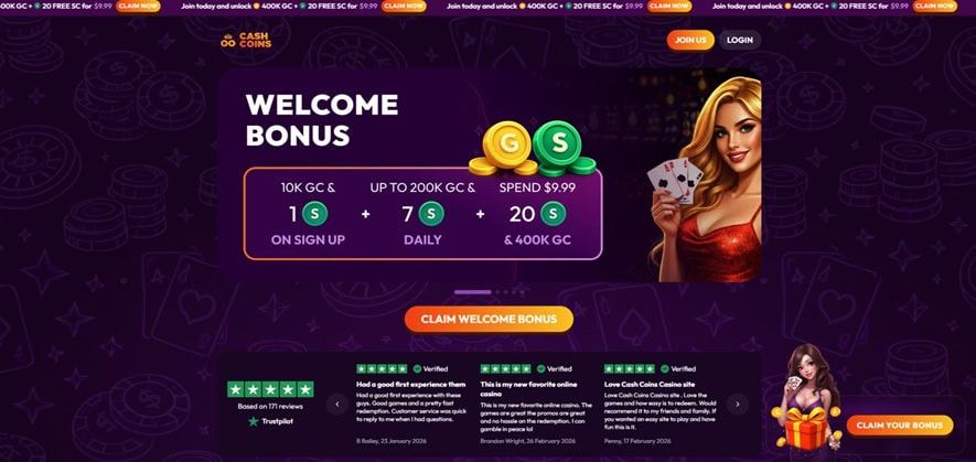 Cash Coins Homepage