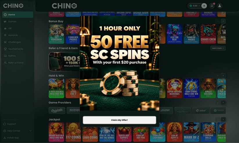 Chino Deposit Bonus